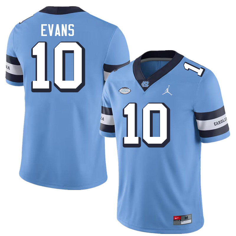 Men #10 Desmond Evans North Carolina Tar Heels College Football Jerseys Stitched-Throwback